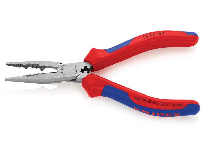 Knipex 4-in-1 Electrician's Pliers Multi-Component Grip 160mm (6.1/4in) KPX1302160