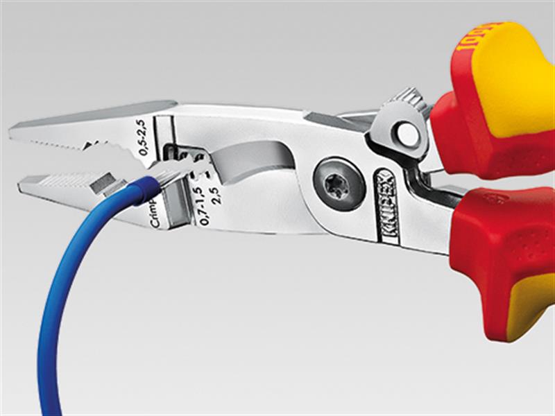 Knipex VDE Multifunctional Installation Pliers with Opening Spring 200mm KPX1396200