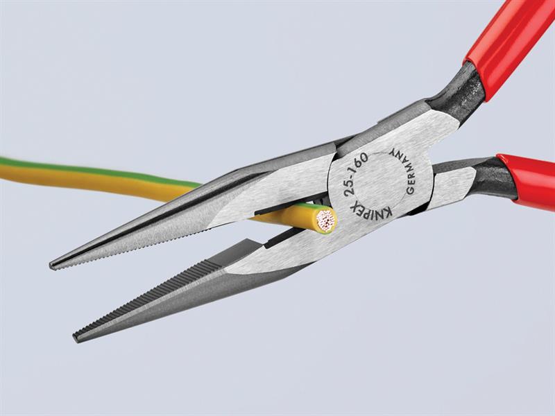 Knipex Snipe Nose Side Cutting Pliers (Radio) PVC Grip 160mm (6.1/4in) KPX2501160