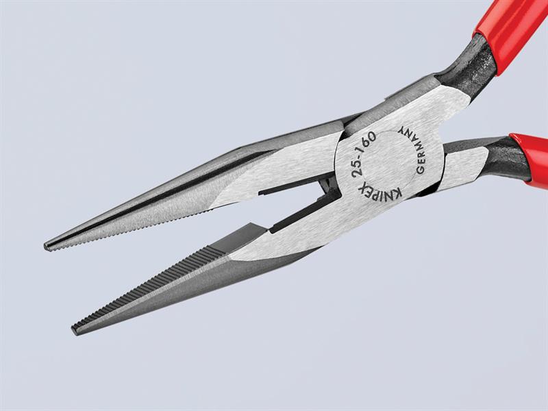 Knipex Snipe Nose Side Cutting Pliers (Radio) PVC Grip 160mm (6.1/4in) KPX2501160