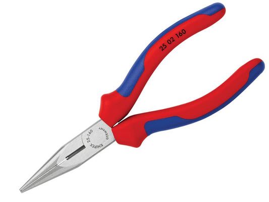 Knipex Snipe Nose Side Cutting Pliers (Radio) Multi-Component Grip 160mm (6.1/4in) KPX2502160