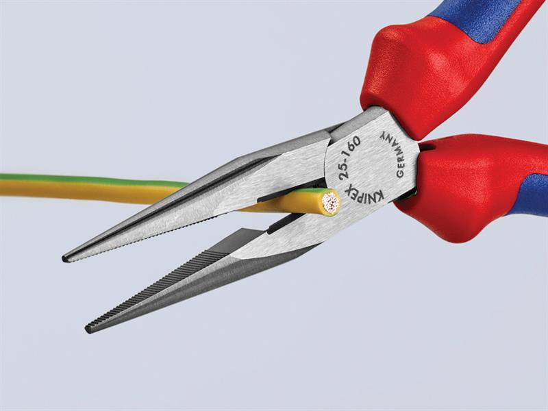 Knipex Snipe Nose Side Cutting Pliers (Radio) Multi-Component Grip 160mm (6.1/4in) KPX2502160