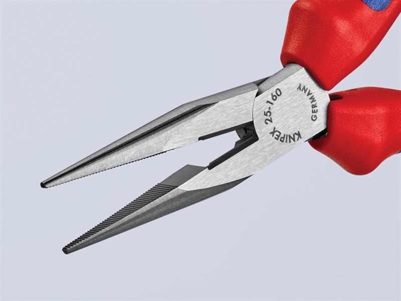 Knipex Snipe Nose Side Cutting Pliers (Radio) Multi-Component Grip 160mm (6.1/4in) KPX2502160