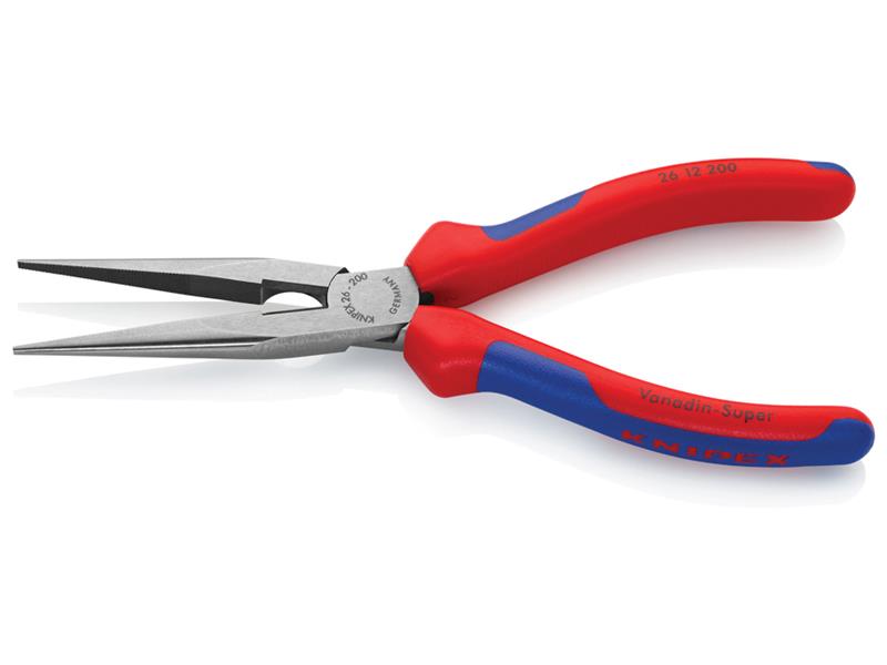 Knipex Snipe Nose Side Cutting Pliers (Stork Beak) Multi-Component Grip 200mm (8in) KPX2612200