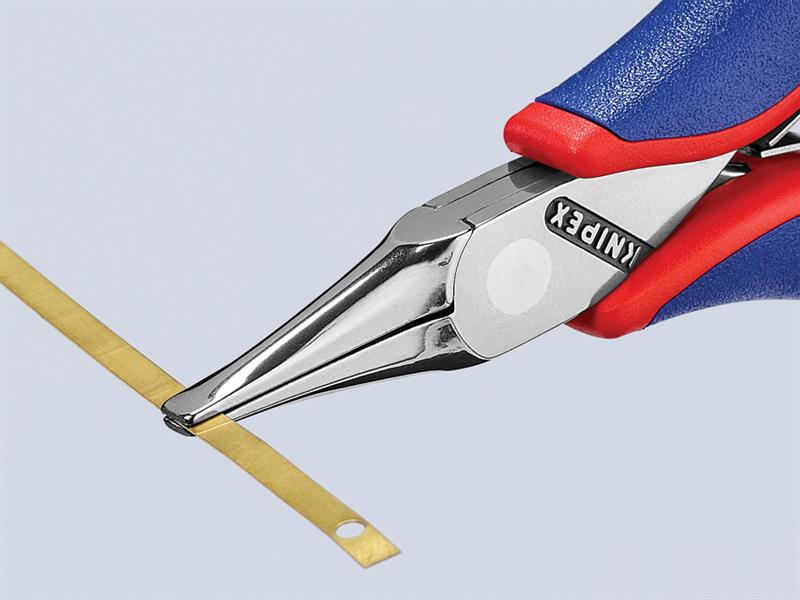 Knipex Flat Jaw Electronics Pliers Multi-Component Grip 115mm KPX3512115