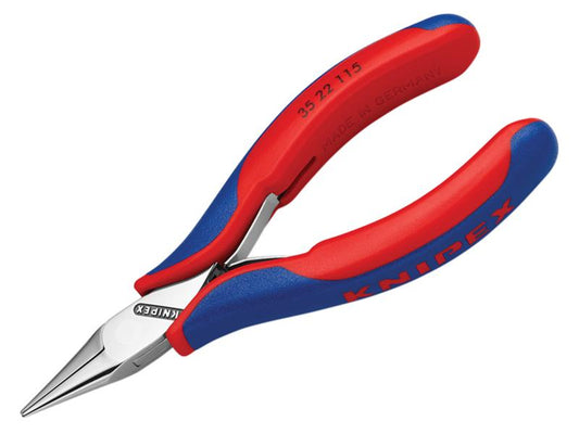 Knipex Half Round Electronics Pliers Multi-Component Grip 115mm KPX3522115