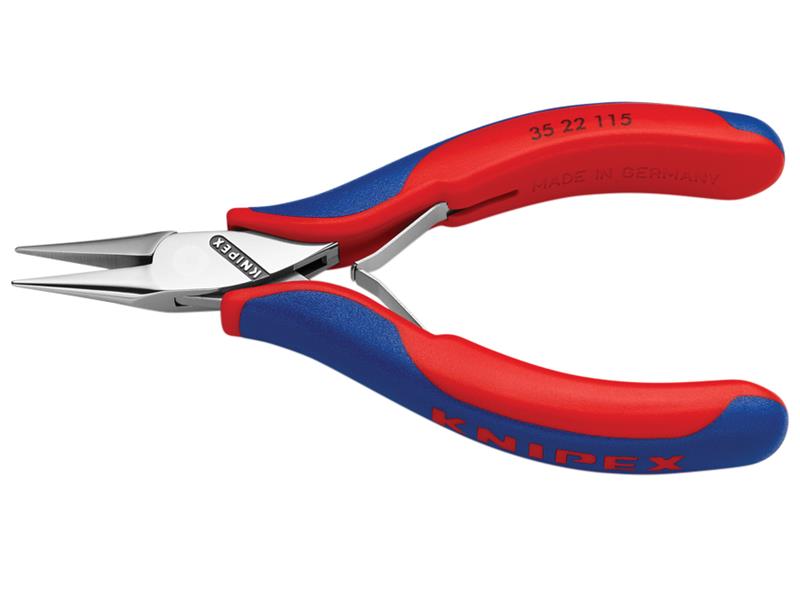 Knipex Half Round Electronics Pliers Multi-Component Grip 115mm KPX3522115