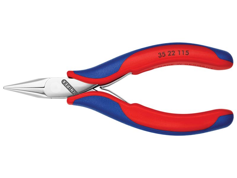 Knipex Half Round Electronics Pliers Multi-Component Grip 115mm KPX3522115