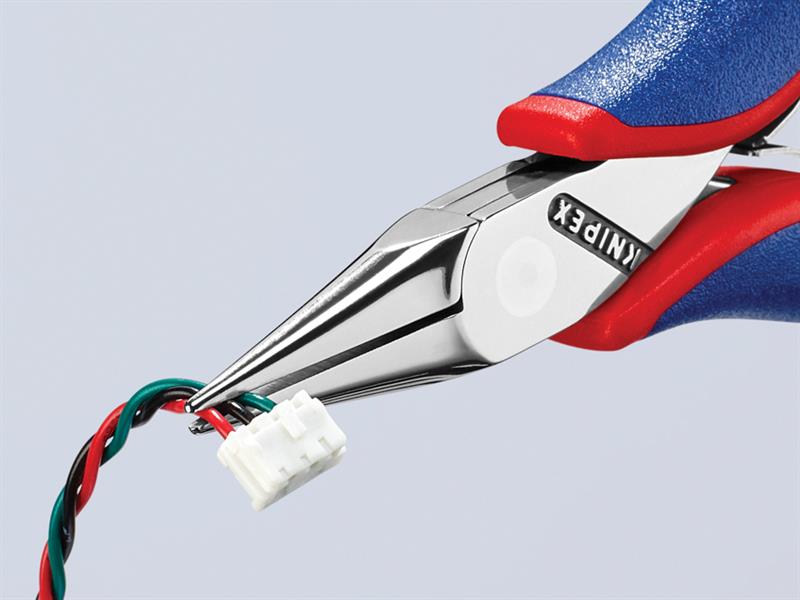 Knipex Half Round Electronics Pliers Multi-Component Grip 115mm KPX3522115