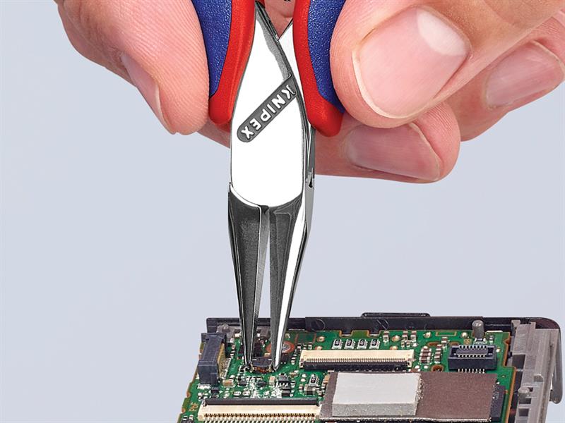 Knipex Half Round Electronics Pliers Multi-Component Grip 115mm KPX3522115