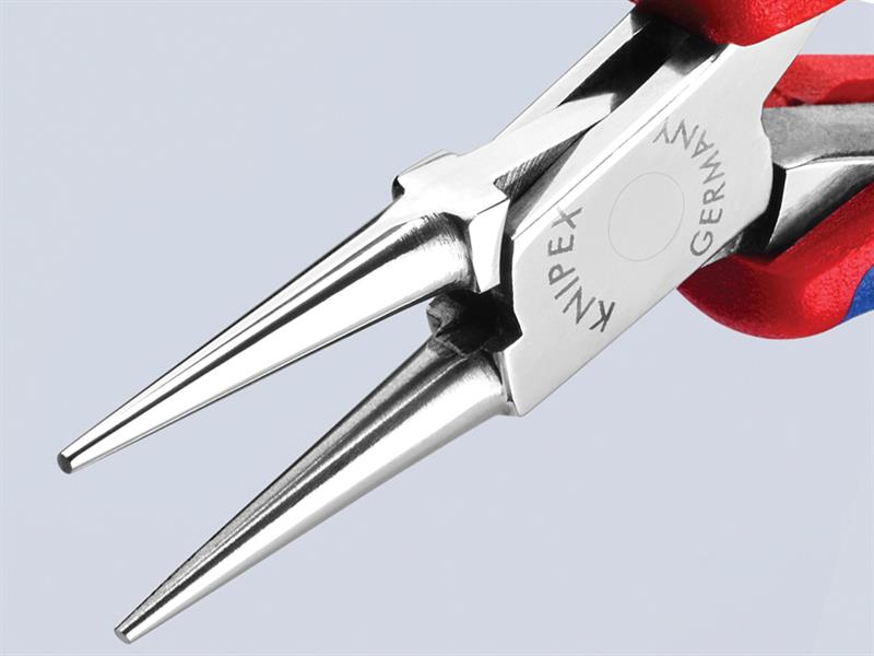 Knipex Round Nose Electronics Pliers Multi-Component Grip 115mm KPX3532115