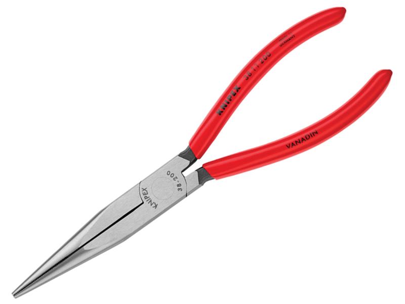 Knipex Mechanic's Long Nose Pliers PVC Grip 200mm (8in) KPX3811200