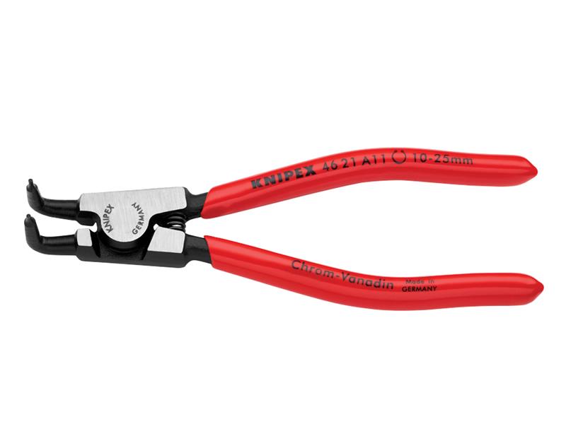 Knipex Circlip Pliers External 90° Bent Tip 10 - 25mm A11 KPX4621A11