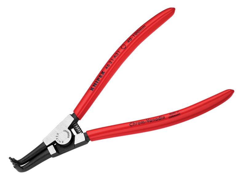 Knipex Circlip Pliers External 90° Bent Tip 40 - 100mm A31 KPX4621A31