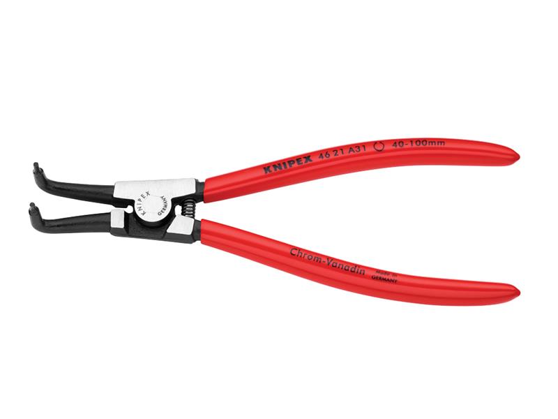 Knipex Circlip Pliers External 90° Bent Tip 40 - 100mm A31 KPX4621A31