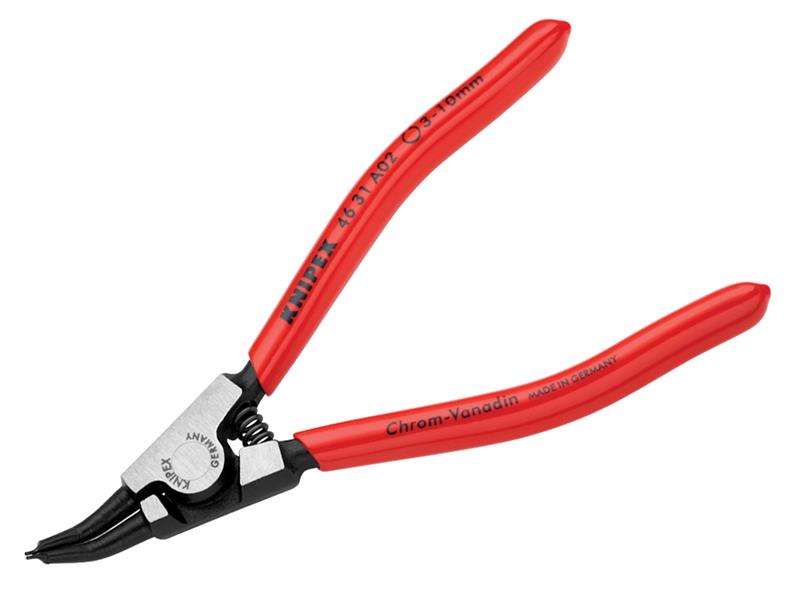 Knipex Circlip Pliers External 45° Bent Tip 3-10mm A02 KPX4631A02