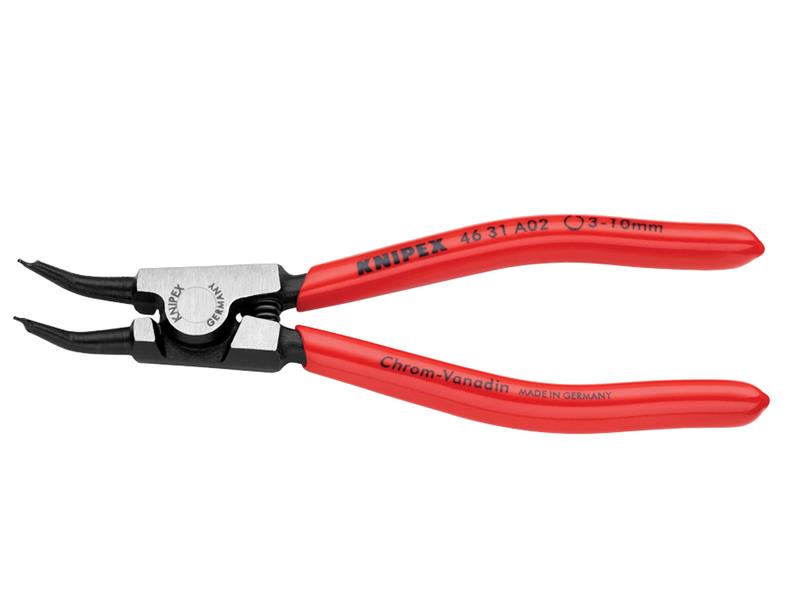 Knipex Circlip Pliers External 45° Bent Tip 3-10mm A02 KPX4631A02