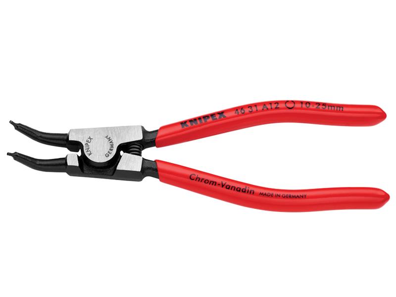 Knipex Circlip Pliers External 45° Bent Tip 10-25mm A12 KPX4631A12