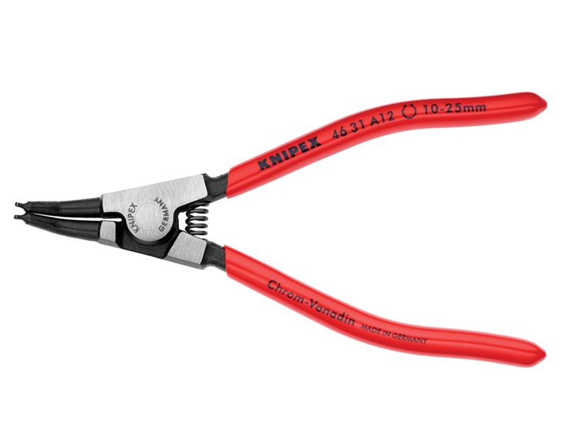 Knipex Circlip Pliers External 45° Bent Tip 10-25mm A12 KPX4631A12
