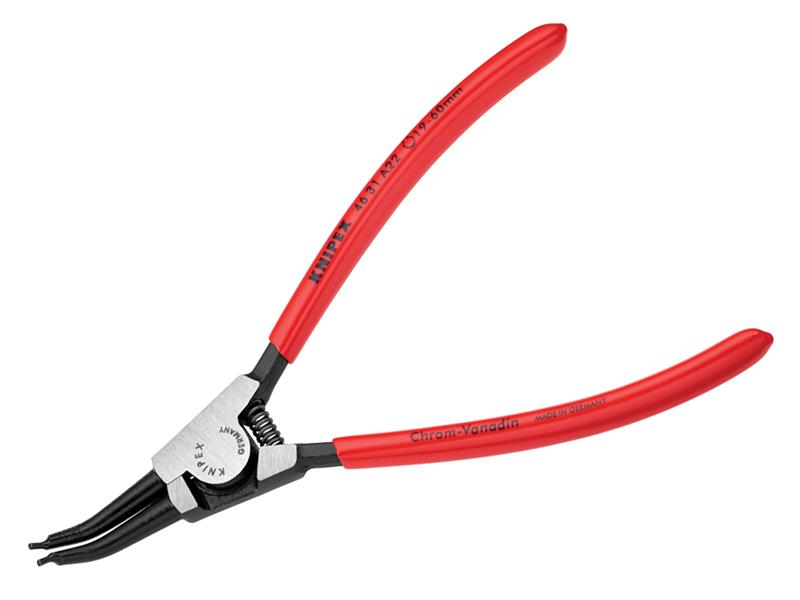 Knipex Circlip Pliers External 45° Bent Tip 19-60mm A22 KPX4631A22