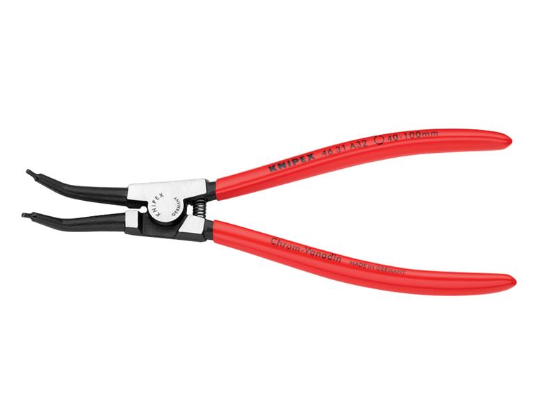 Knipex Circlip Pliers External 45° Bent Tip 40-100mm A32 PVC Handles KPX4631A32