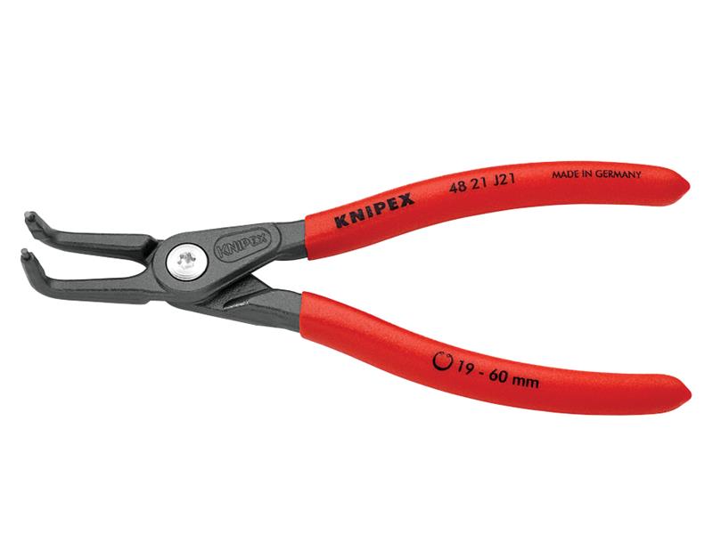 Knipex Precision Circlip Pliers Internal 90° Bent 19-60mm J21 KPX4821J21