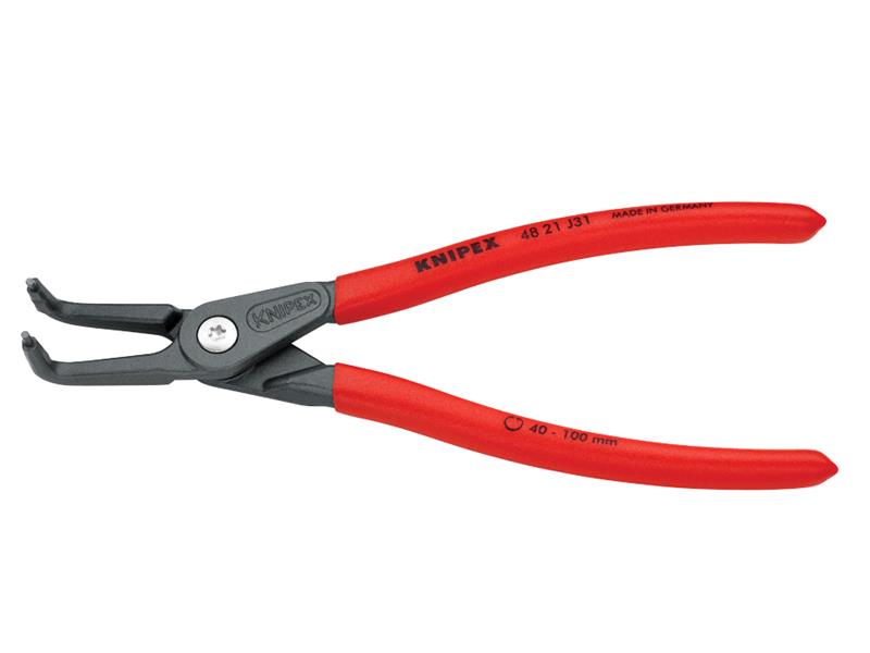 Knipex Precision Circlip Pliers Internal 90° Bent 40-100mm J31 KPX4821J31