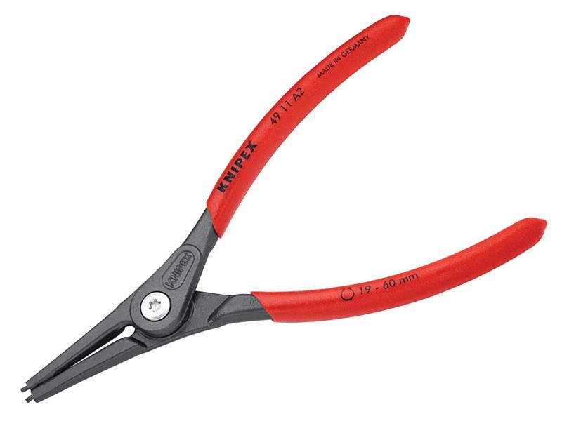 Knipex Precision Circlip Pliers External Straight 19-60mm A2 KPX4911A2