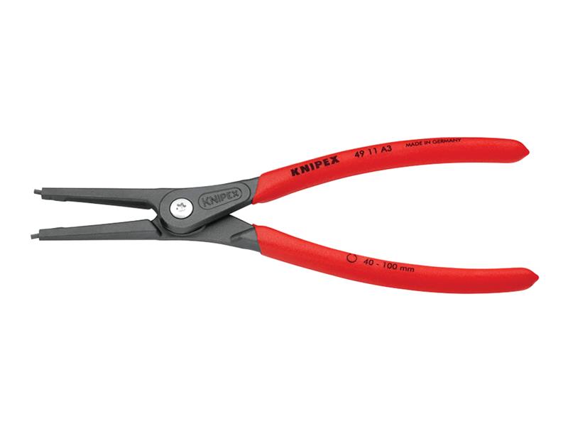 Knipex Precision Circlip Pliers External Straight 40-100mm A3 KPX4911A3
