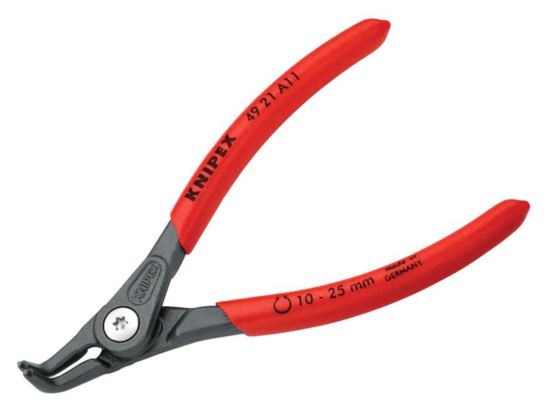 Knipex Precision Circlip Pliers External 90° Bent Tip 10-25mm A11 KPX4921A11