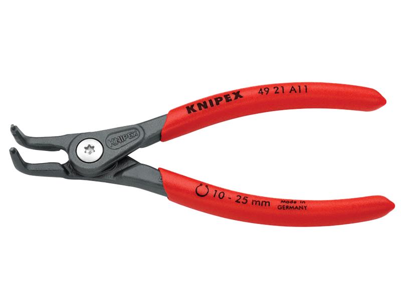 Knipex Precision Circlip Pliers External 90° Bent Tip 10-25mm A11 KPX4921A11
