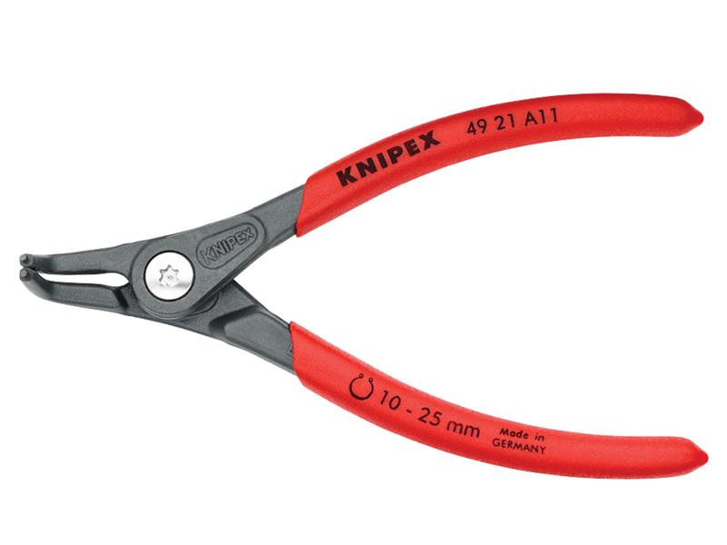 Knipex Precision Circlip Pliers External 90° Bent Tip 10-25mm A11 KPX4921A11