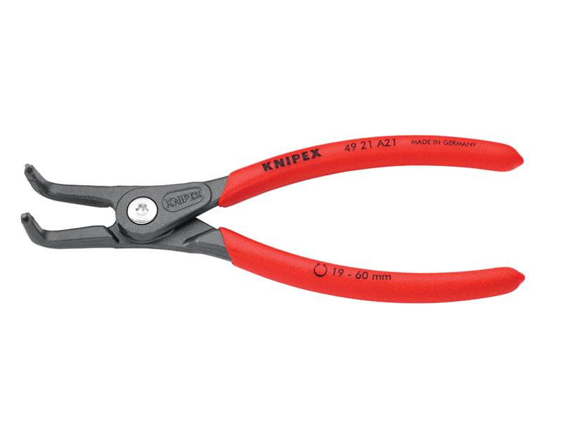 Knipex Precision Circlip Pliers External 90° Bent Tip 19-60mm A21 KPX4921A21