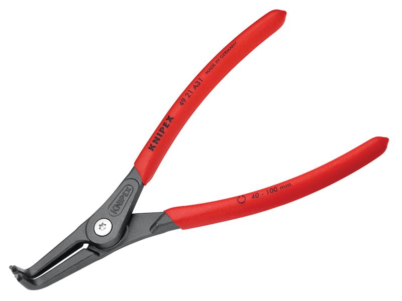 Knipex Precision Circlip Pliers External 90° Bent Tip 40-100mm A31 KPX4921A31