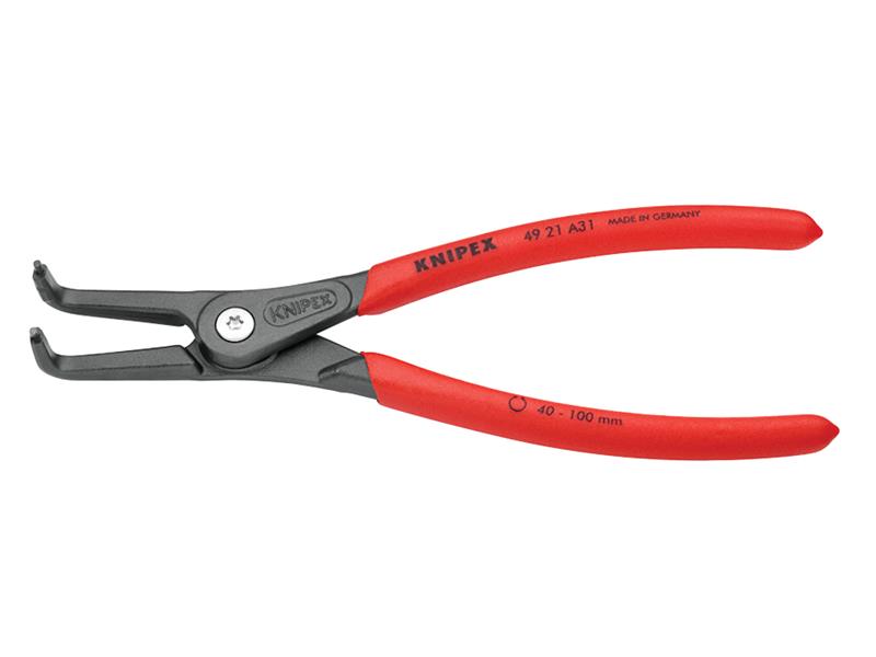 Knipex Precision Circlip Pliers External 90° Bent Tip 40-100mm A31 KPX4921A31