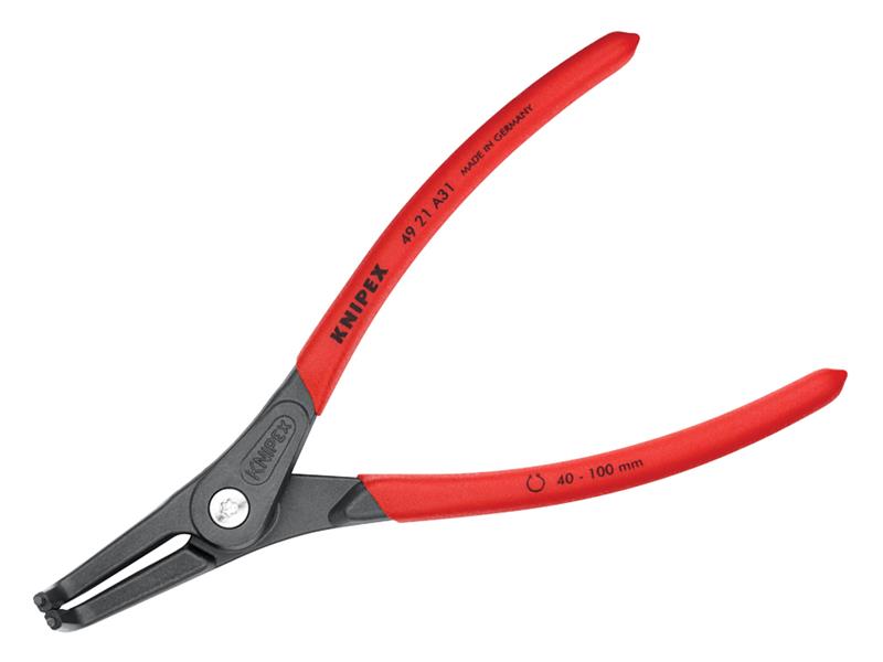 Knipex Precision Circlip Pliers External 90° Bent Tip 40-100mm A31 KPX4921A31