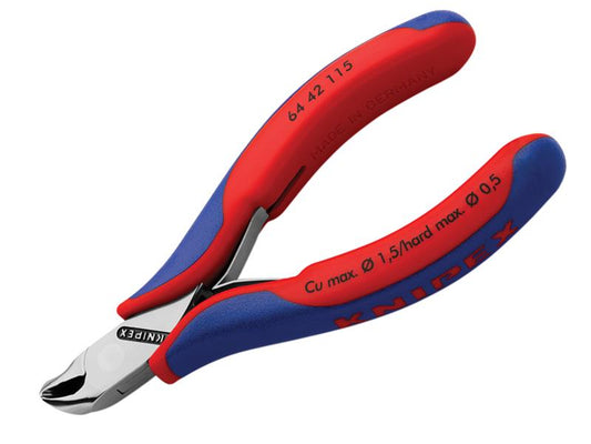 Knipex Electronics Diagonal End Cutting Nippers Short Head 115mm KPX6442115