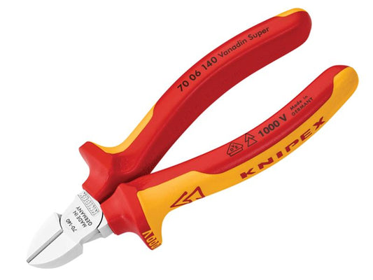 Knipex VDE Diagonal Cutter 140mm KPX7006140