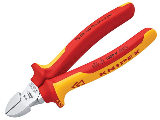 Knipex VDE Diagonal Cutter 160mm KPX7006160