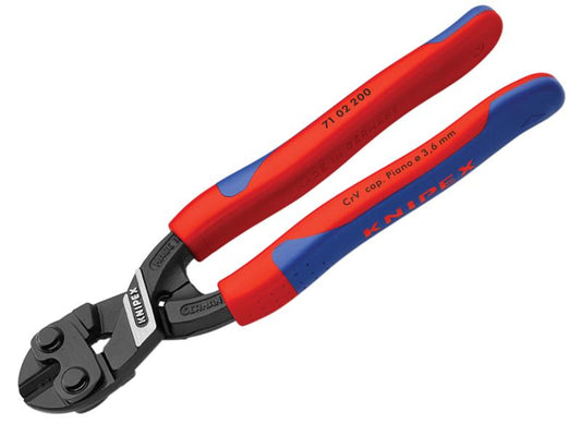 Knipex Compact Bolt Cutters Multi Component Grip 200mm CoBolt KPX7102200