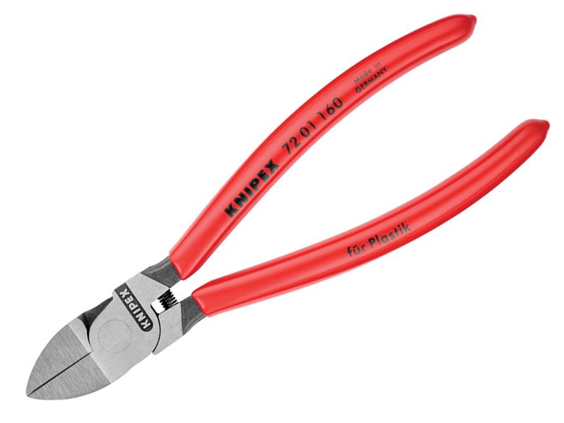 Knipex Diagonal Cutters for Plastics PVC Grip 160mm KPX7201160