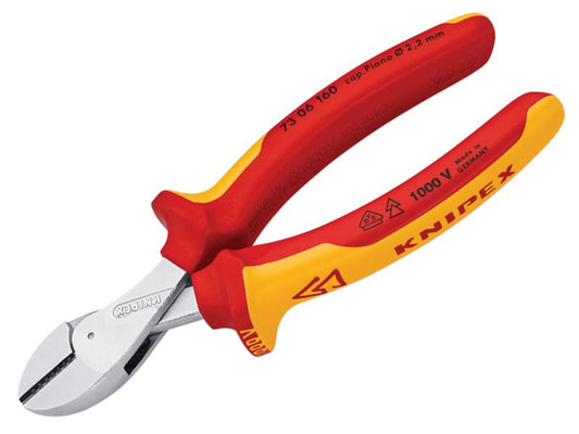 Knipex VDE X-Cut Compact Diagonal Cutter 160mm KPX7306160