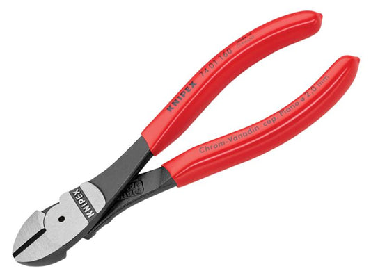 Knipex High Leverage Diagonal Cutters PVC Grips 160mm KPX7401160