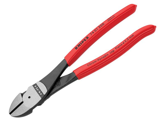 Knipex High Leverage Diagonal Cutters PVC Grip 200mm KPX7401200