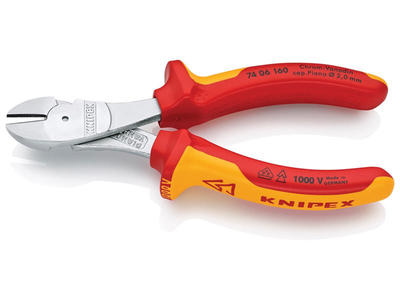 Knipex VDE High Leverage Diagonal Cutter 160mm KPX7406160