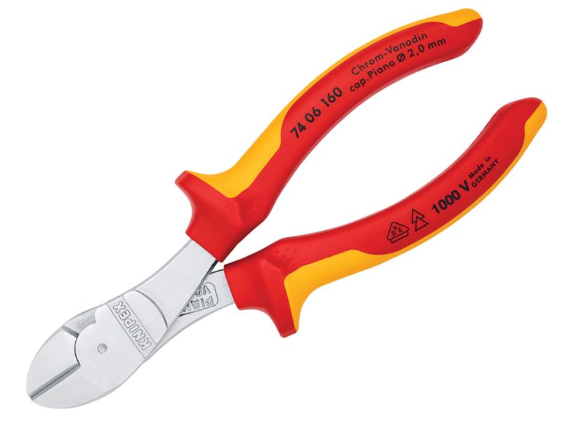 Knipex VDE High Leverage Diagonal Cutter 160mm KPX7406160