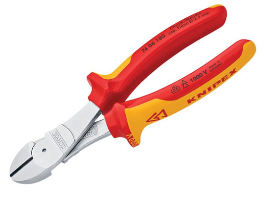 Knipex VDE High Leverage Diagonal Cutter 180mm KPX7406180