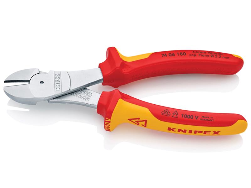 Knipex VDE High Leverage Diagonal Cutter 180mm KPX7406180