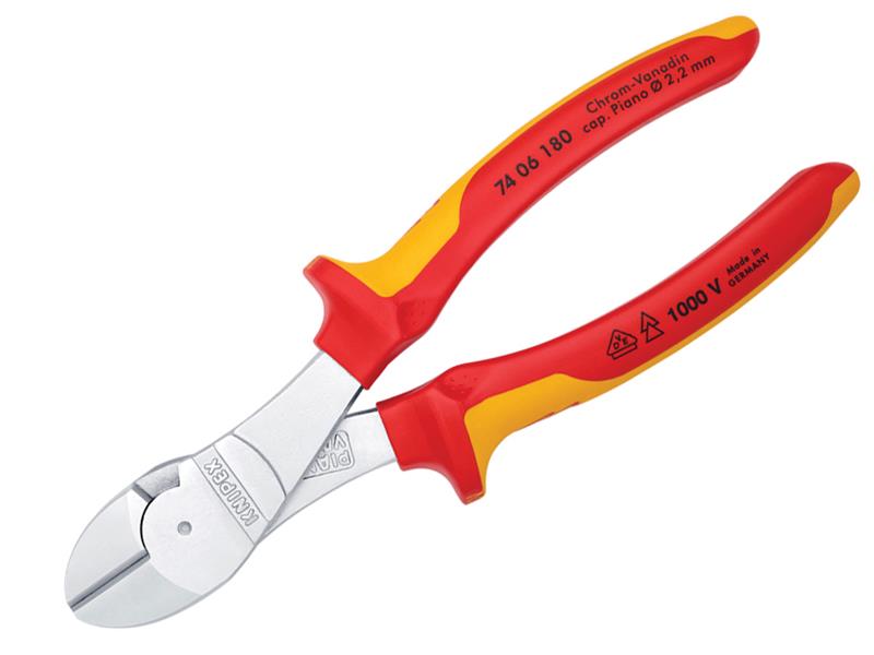 Knipex VDE High Leverage Diagonal Cutter 180mm KPX7406180