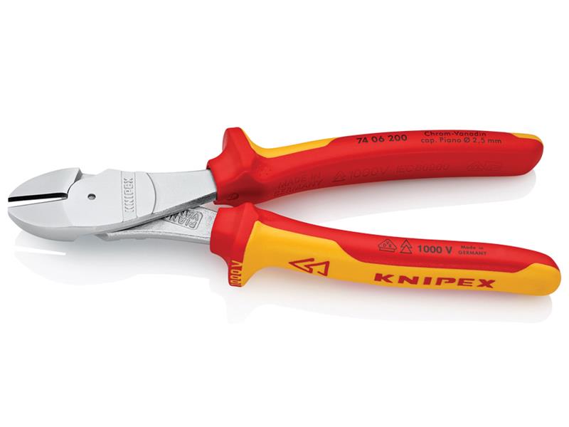 Knipex VDE High Leverage Diagonal Cutter 200mm KPX7406200